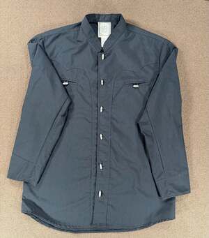Espuela de Oro Men's Black Long Sleeve Charro Western Shirt with Barrel Buttons